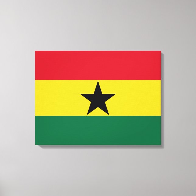 Lienzo Bandera de Ghana (Anverso)
