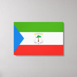 Lienzo Bandera de Guinea Ecuatorial (África)