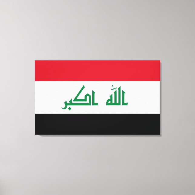 Lienzo Bandera de Iraq (Anverso)