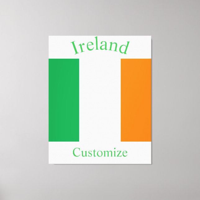 Lienzo Bandera de Irlanda Thunder_Cove (Anverso)