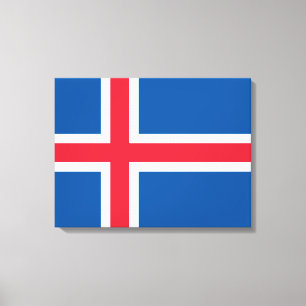 Lienzo Bandera de Islandia