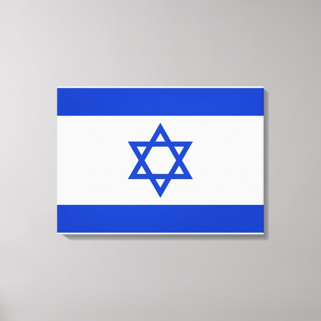 Lienzo Bandera de Israel (Anverso)