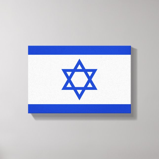 Lienzo Bandera de Israel (Anverso)