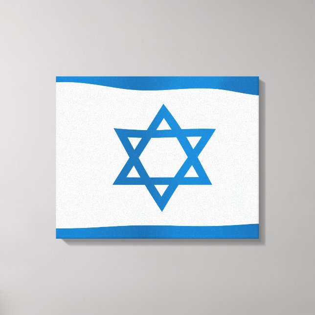 Lienzo Bandera de Israel (Anverso)