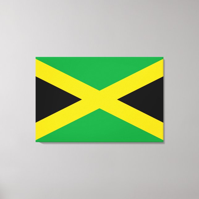 Lienzo Bandera de Jamaica (Anverso)