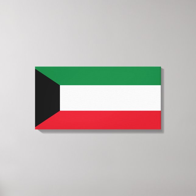 Lienzo Bandera de Kuwait (Anverso)