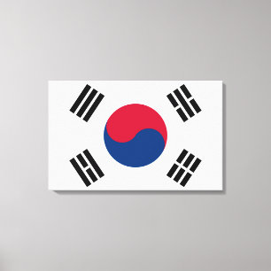 Lienzo Bandera de la Corea del Sur