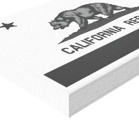 Bandera de la República Blanca y Negra de Californ