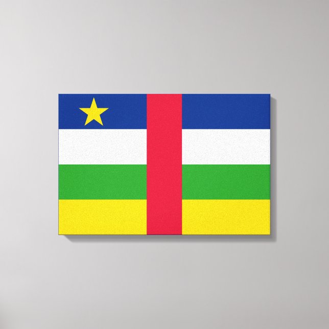 Lienzo Bandera de la República Centroafricana (Anverso)