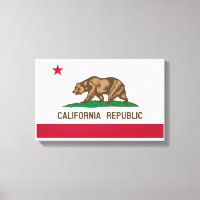 Bandera de la república de California en blanco y 