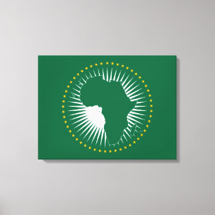 Lienzo Bandera de la Unión Africana (África) (Panafrica)