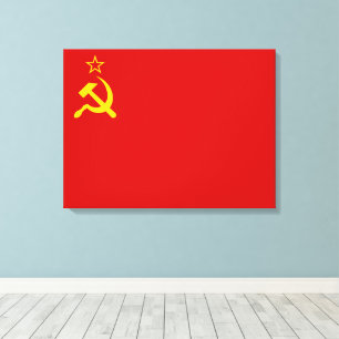 Lienzo Bandera de la Unión Soviética, URSS, CCCP, Comunis
