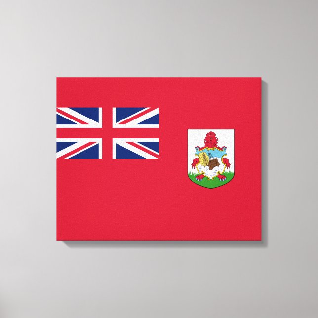 Lienzo Bandera de las Bermudas (Bermudas) (Islas del Cari (Anverso)