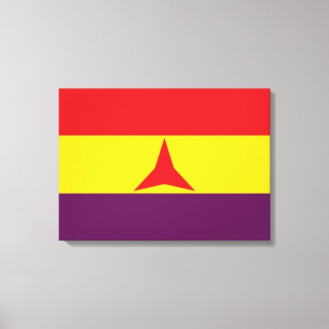 Lienzo Bandera de las Brigadas Internacionales (Guerra Ci (Anverso)