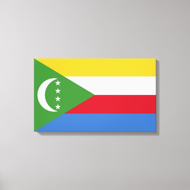 Lienzo Bandera de las Comoras (Anverso)