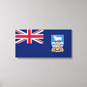 Lienzo Bandera de las Islas Falkland (Territorio Británic