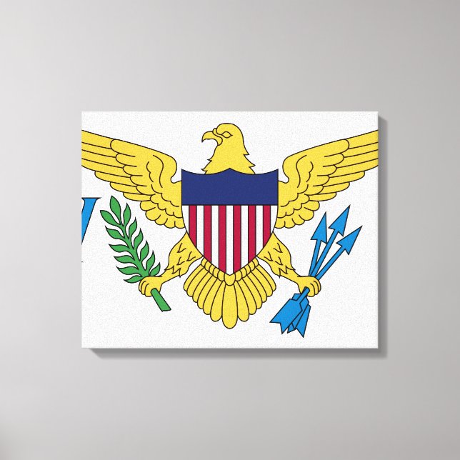 Lienzo Bandera de las Islas Vírgenes de los Estados Unido (Anverso)