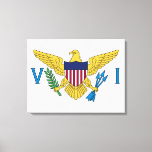 Lienzo Bandera de las Islas Vírgenes de los Estados Unido