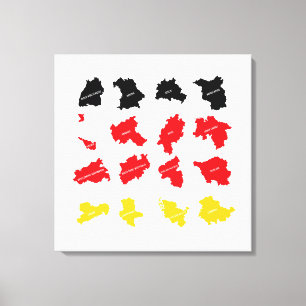 Lienzo Bandera de los Estados alemanes