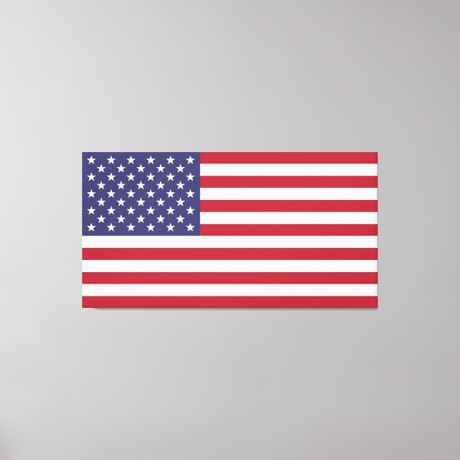 Lienzo Bandera de los grandes Estados Unidos de América (Anverso)