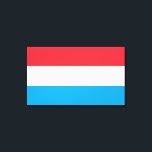 Lienzo Bandera de Luxemburgo<br><div class="desc">Este diseño cuenta con la bandera nacional de Luxemburgo (oficialmente el Gran Ducado de Luxemburgo), un país sin salida al mar de Europa Occidental. Está bordeada por Bélgica al oeste y al norte, Alemania al este y Francia al sur. La capital de Luxemburgo es la ciudad de Luxemburgo, que es...</div>