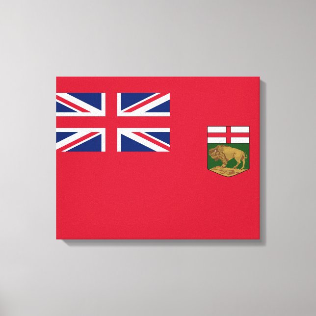 Lienzo Bandera de Manitoba (Anverso)