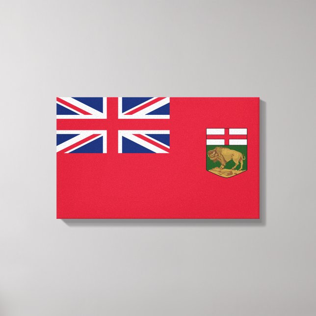 Lienzo Bandera de Manitoba (Anverso)