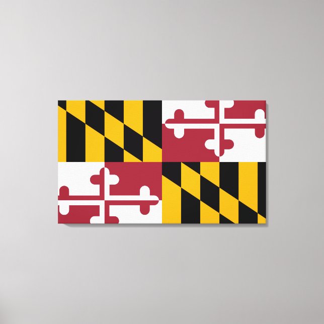 Lienzo Bandera de Maryland (Anverso)
