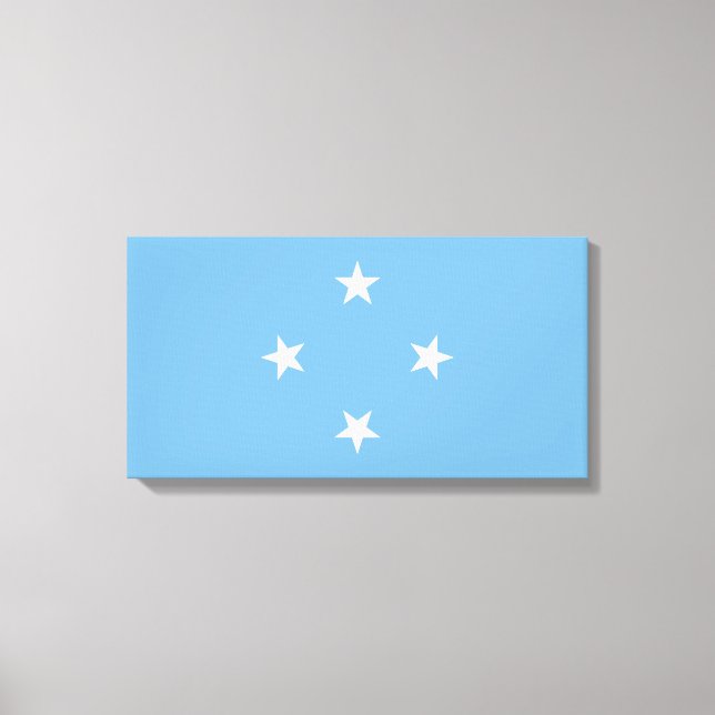 Lienzo Bandera de Micronesia (Estados Federados de Micron (Anverso)