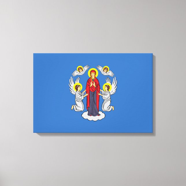 Lienzo Bandera de Minsk (Belarús) (Anverso)