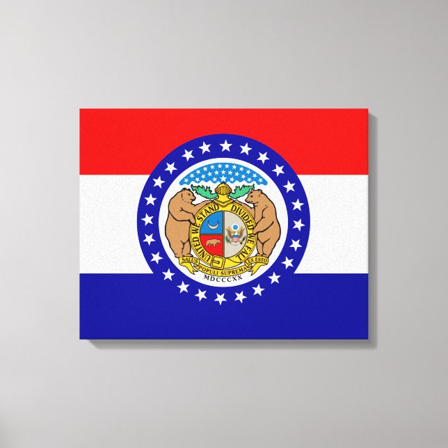 Lienzo Bandera de Misuri (Anverso)