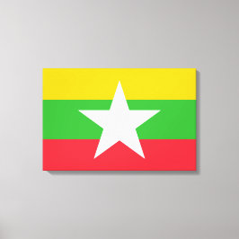 Lienzo Bandera de Myanmar (Birmania)