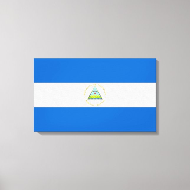 Lienzo Bandera de Nicaragua (Anverso)