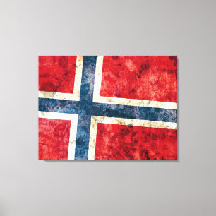 Lienzo Bandera de Noruega