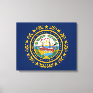 Lienzo Bandera de Nuevo Hampshire