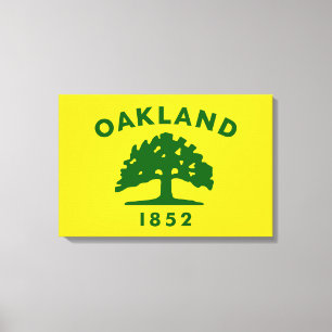Lienzo Bandera de Oakland (California)