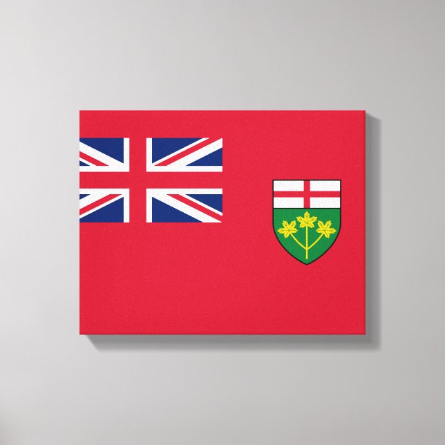 Lienzo Bandera de Ontario (Anverso)