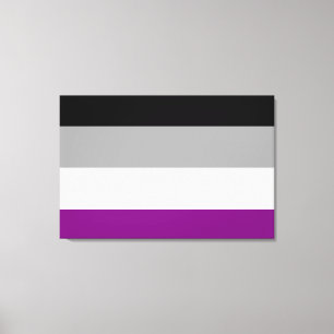 Lienzo Bandera de Orgullo Asexual