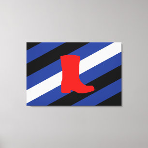 Lienzo Bandera de Orgullo de Bota