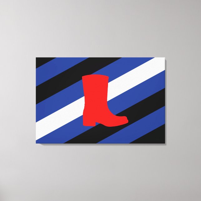 Lienzo Bandera de Orgullo de Bota (Anverso)