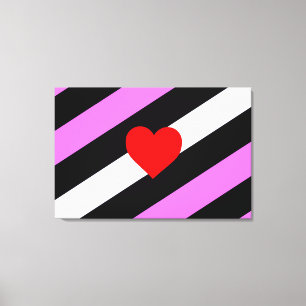 Lienzo Bandera de Orgullo de Chica de Cuero