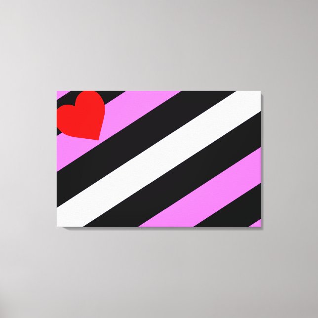 Lienzo Bandera de Orgullo de Chica de Cuero (Anverso)