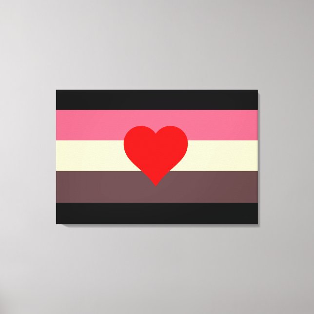 Lienzo Bandera de Orgullo Gordo (Anverso)