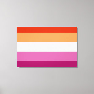 Lienzo Bandera de Orgullo Lesbiano (5 Franjas)