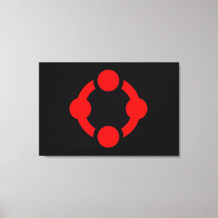 Lienzo Bandera de Orgullo Niche (Negro)