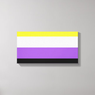 Lienzo Bandera de Orgullo no binaria