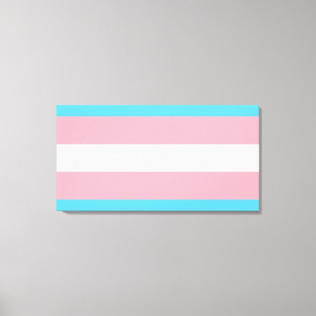 Lienzo Bandera de orgullo transgénero (Anverso)