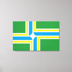 Lienzo Bandera de Portland