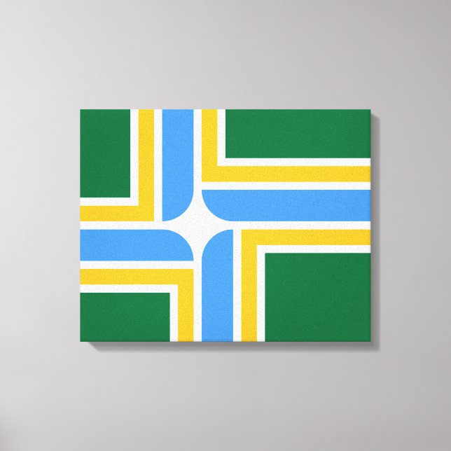 Lienzo Bandera de Portland (Oregón) (Anverso)