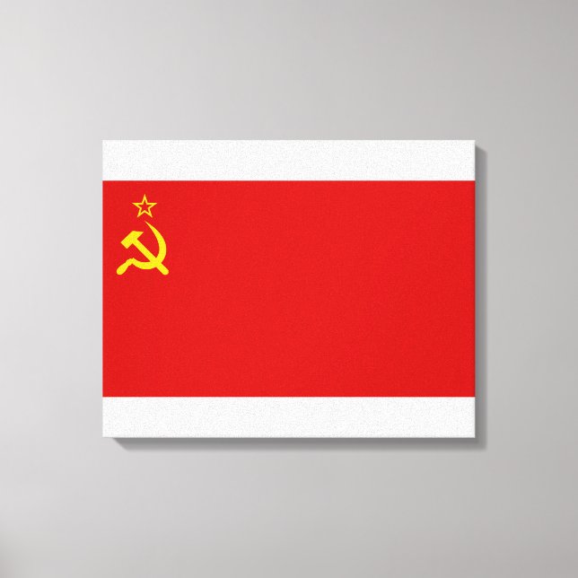 Lienzo Bandera de Rusia comunista USSR (Anverso)